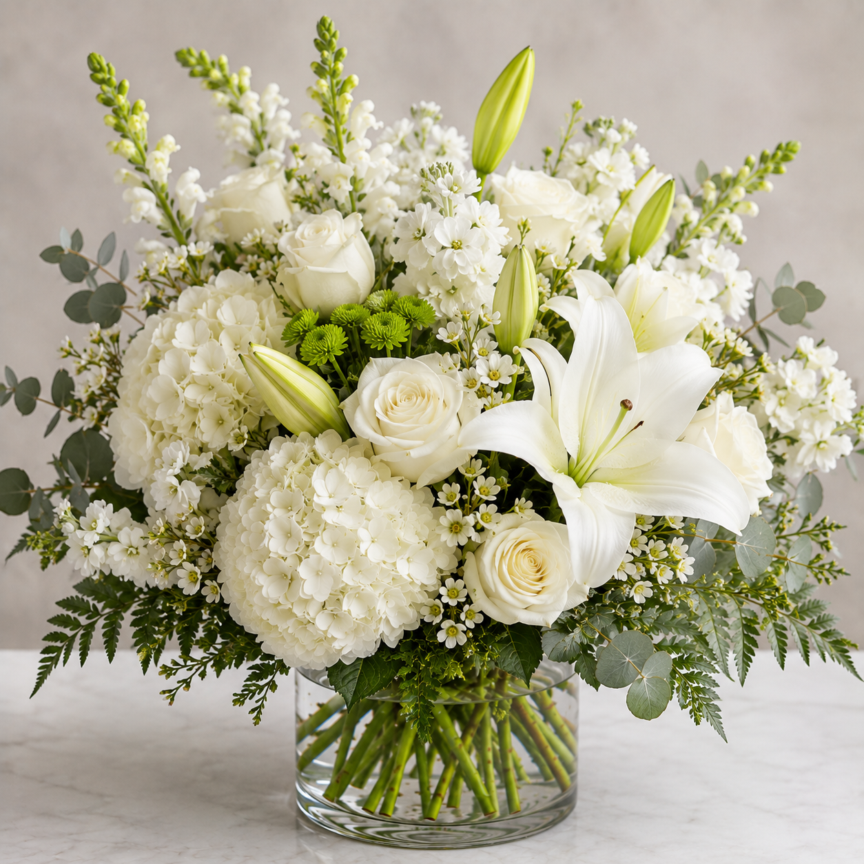 White & Vibrant Birthday Bouquet