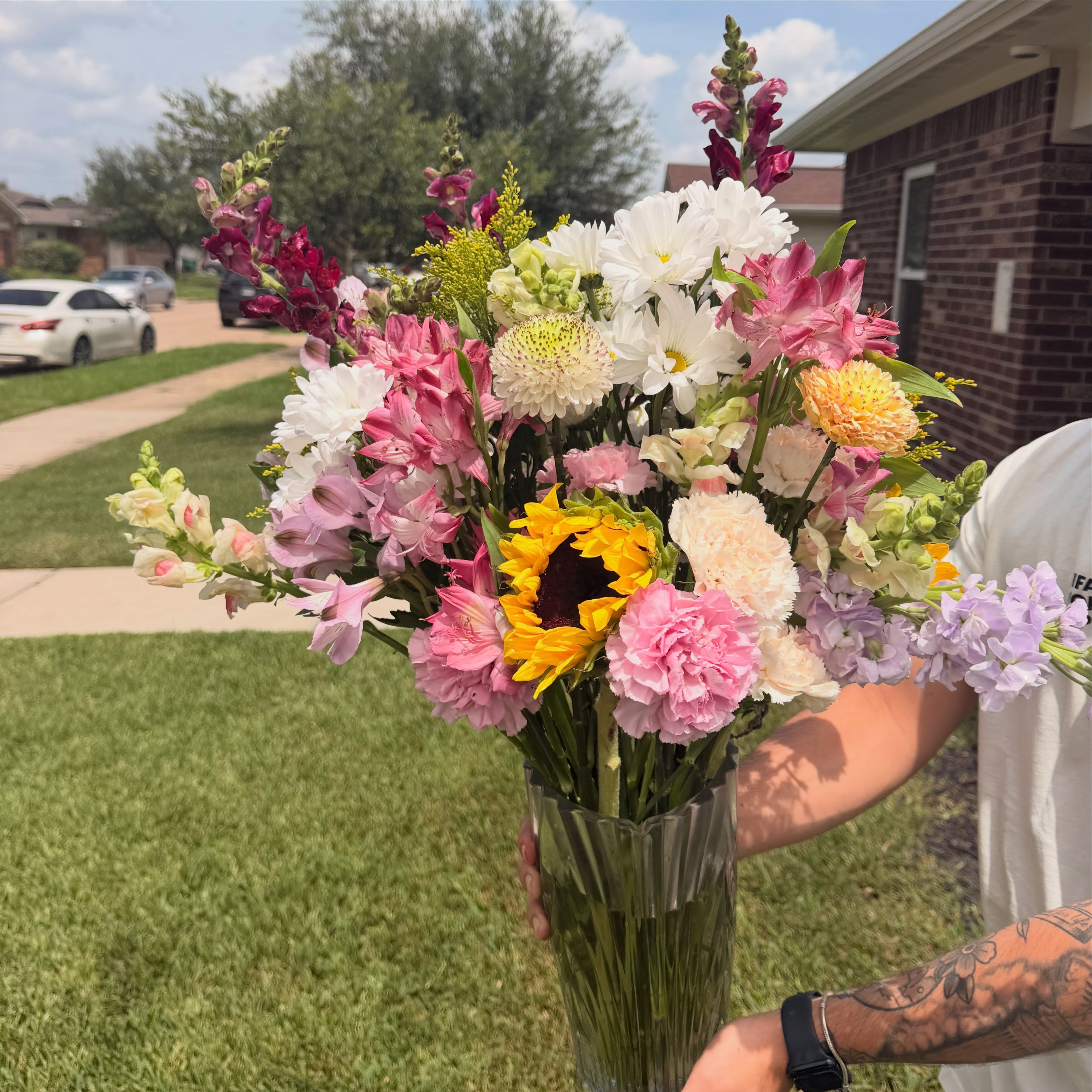 fresh flower display