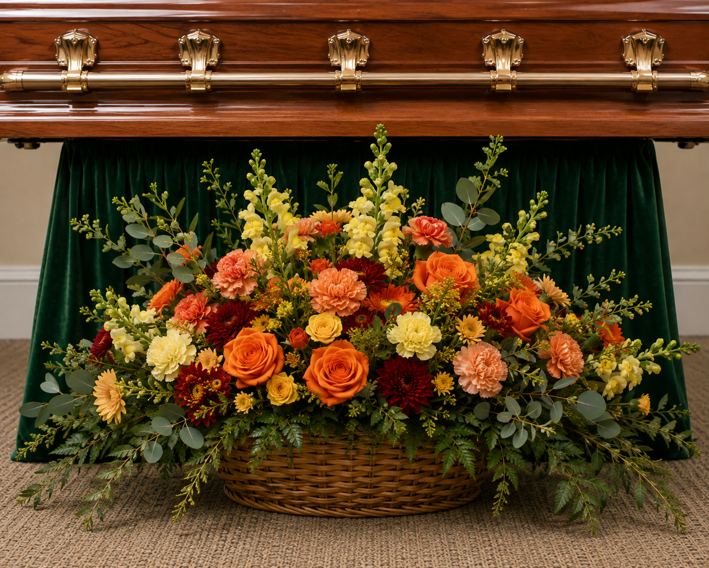 Autumn Remembrance Sympathy Basket