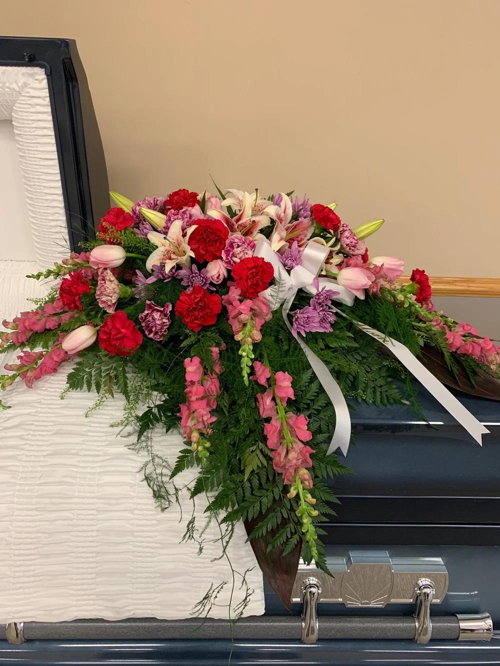 Tender Devotion Casket Spray