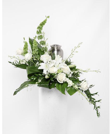 White Serenity Urn Arrangement