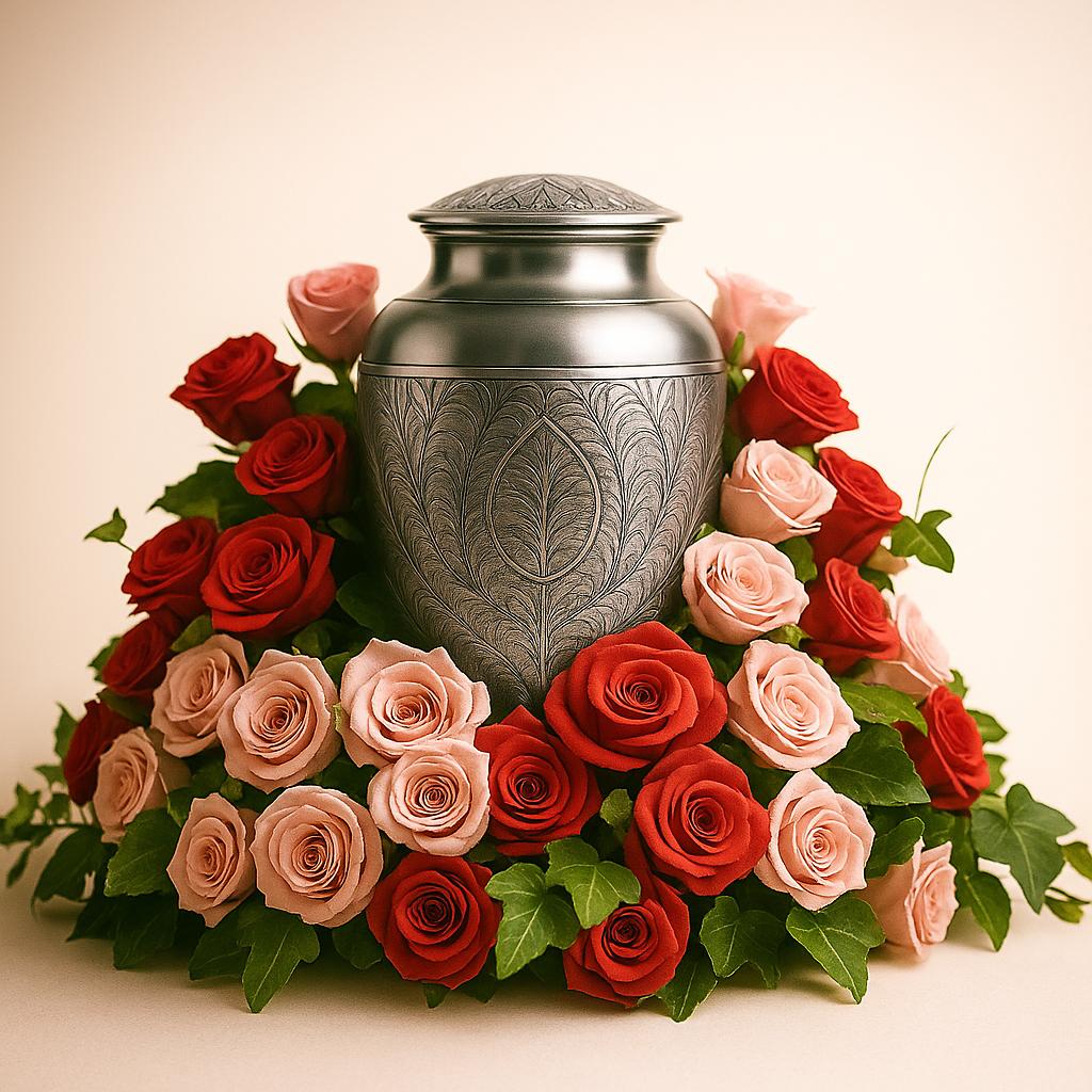 Roses of Remembrance Urn Arrangement