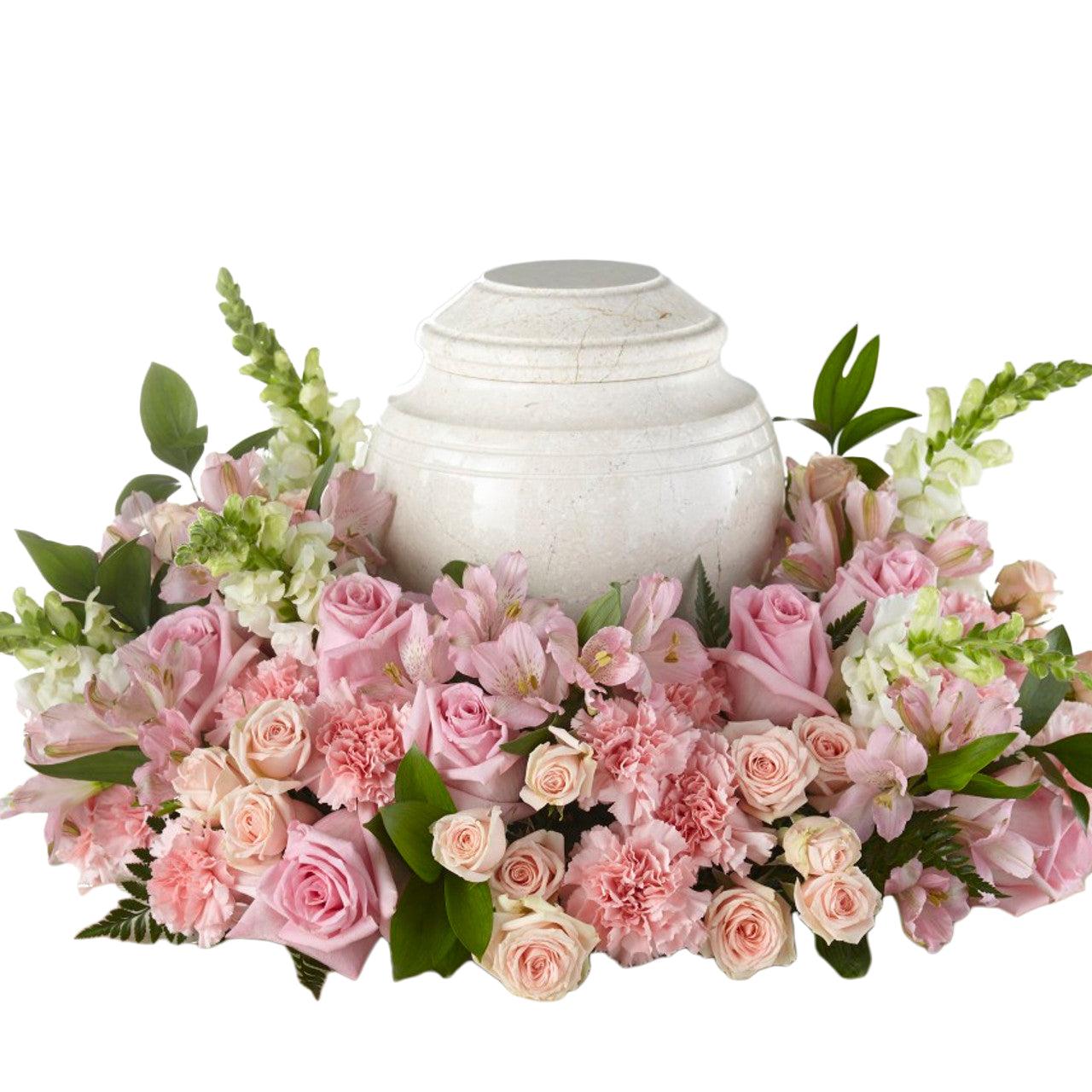 Soft Pink Urn Arrangement
